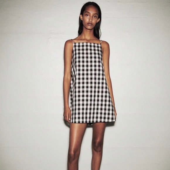 Zara Dresses & Skirts - Zara Gingham Rustic Dress